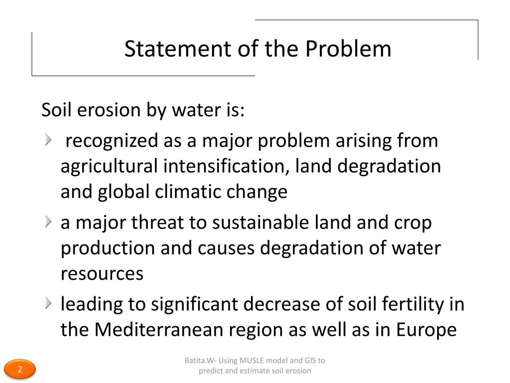 What is the statement of the problem of water refilling